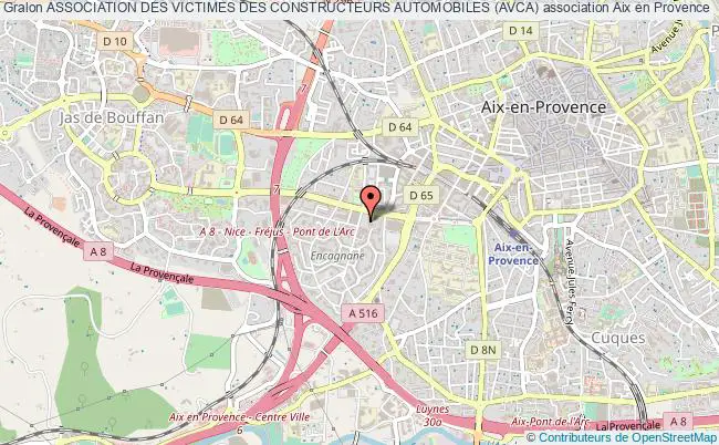 plan association Association Des Victimes Des Constructeurs Automobiles (avca) Aix-en-Provence