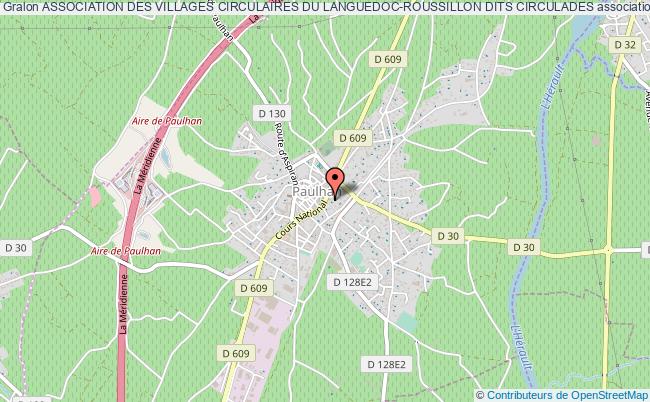 plan association Association Des Villages Circulaires Du Languedoc-roussillon Dits Circulades Paulhan