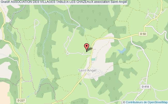 plan association Association Des Villages Tableix Les Chazeaux Saint-Angel