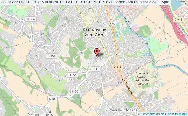 plan association Association Des Voisins De La RÉsidence Pic Epeiche Ramonville-Saint-Agne