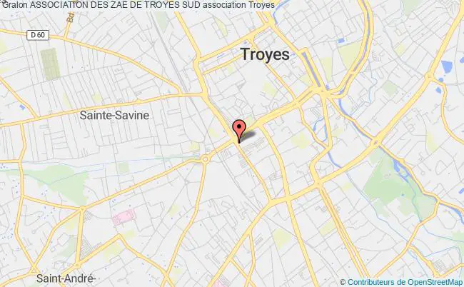 plan association Association Des Zae De Troyes Sud Troyes