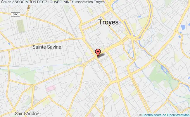 plan association Association Des Zi Chapelaines Troyes
