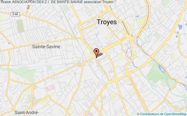 plan association Association Des Z.i. De Sainte-savine Troyes