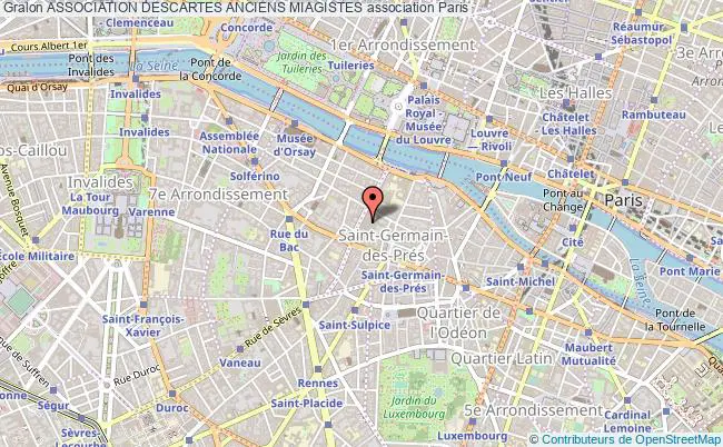plan association Association Descartes Anciens Miagistes Paris