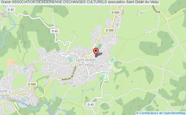 plan association Association Desiderienne D'echanges Culturels Saint-Didier-en-Velay
