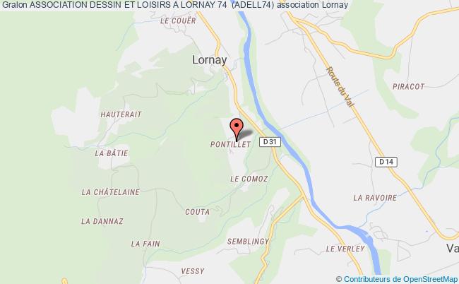 plan association Association Dessin Et Loisirs A Lornay 74  (adell74) Lornay