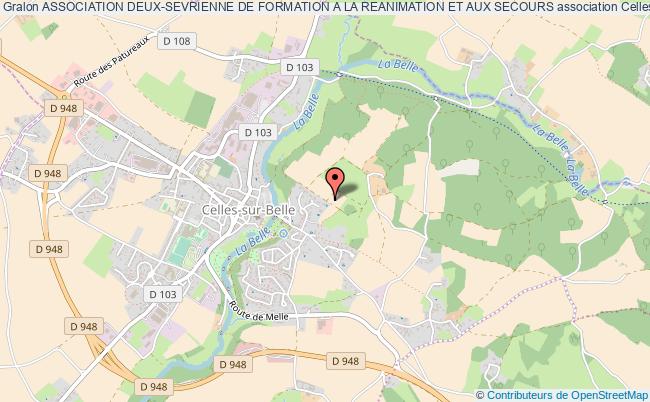 plan association Association Deux-sevrienne De Formation A La Reanimation Et Aux Secours Celles-sur-Belle