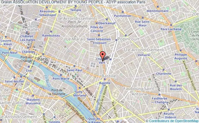 plan association Association Development By Young People - Adyp Paris