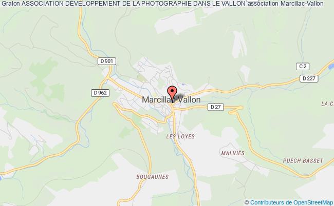 plan association Association DÉveloppement De La Photographie Dans Le Vallon Marcillac-Vallon