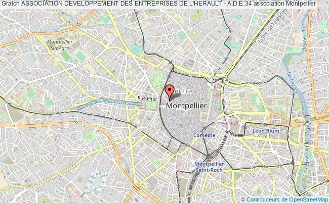 plan association Association Developpement Des Entreprises De L'herault - A.d.e.34 Montpellier