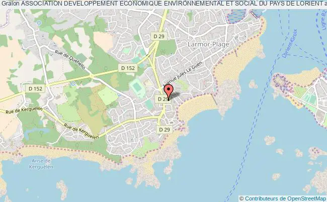 plan association Association Developpement Economique Environnemental Et Social Du Pays De Lorient Larmor-Plage