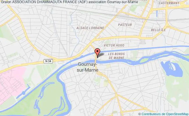 plan association Association Dhammaduta France (adf) Gournay-sur-Marne