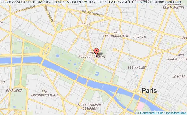 plan association Association Dialogo Pour La Cooperation Entre La France Et L'espagne Paris