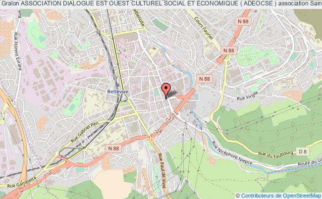 plan association Association Dialogue Est Ouest Culturel Social Et Économique ( Adeocse ) Saint-Étienne