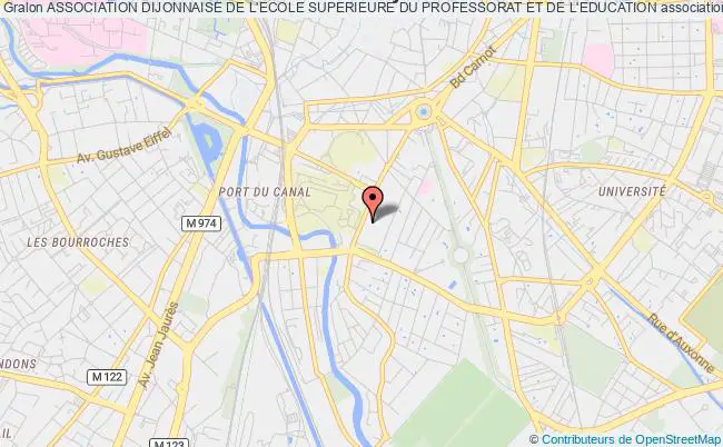 plan association Association Dijonnaise De L'ecole Superieure Du Professorat Et De L'education Dijon