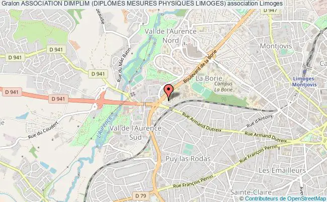 plan association Association Dimplim (diplÔmÉs Mesures Physiques Limoges) Limoges