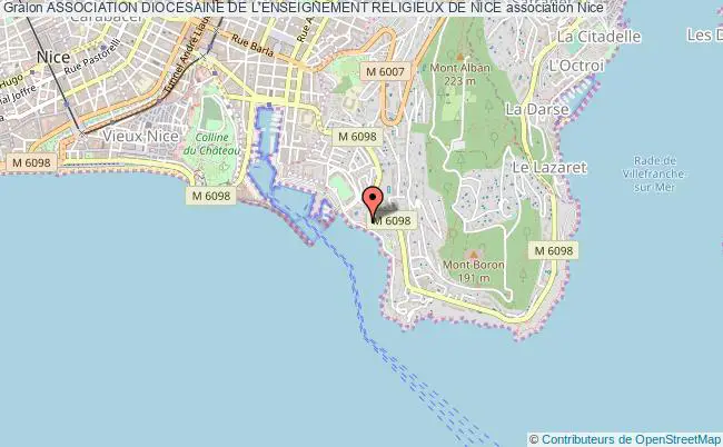 plan association Association Diocesaine De L'enseignement Religieux De Nice Nice