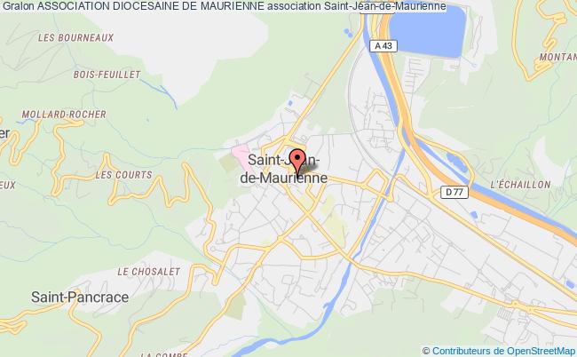 plan association Association Diocesaine De Maurienne Saint-Jean-de-Maurienne