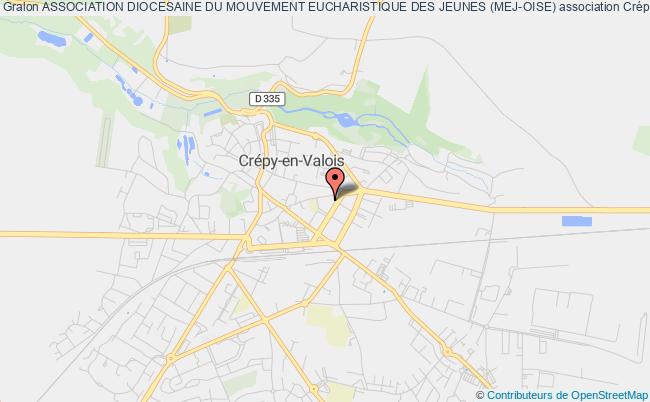 plan association Association Diocesaine Du Mouvement Eucharistique Des Jeunes (mej-oise) Crépy-en-Valois