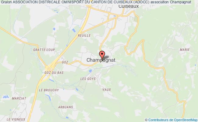 plan association Association Districale Omnisport Du Canton De Cuiseaux (adocc) Champagnat