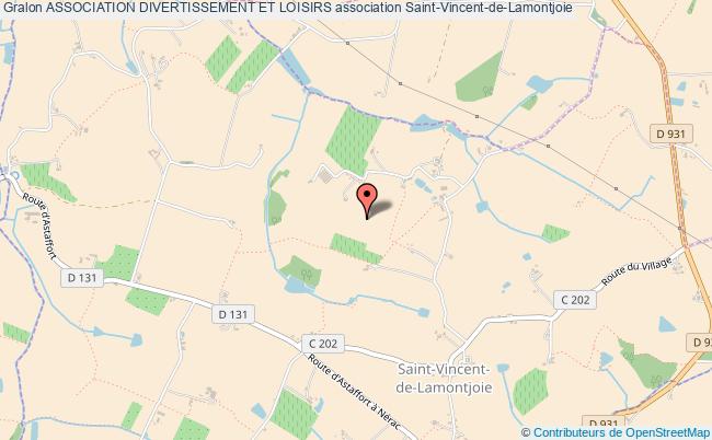 plan association Association Divertissement Et Loisirs Saint-Vincent-de-Lamontjoie