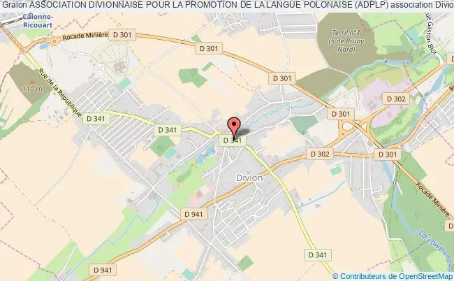 plan association Association Divionnaise Pour La Promotion De La Langue Polonaise (adplp) Divion