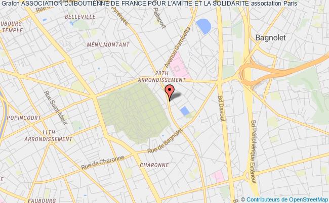 plan association Association Djiboutienne De France Pour L'amitie Et La Solidarite Paris