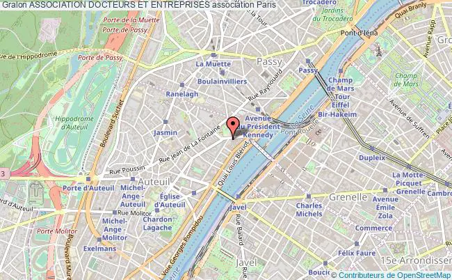 plan association Association Docteurs Et Entreprises Paris
