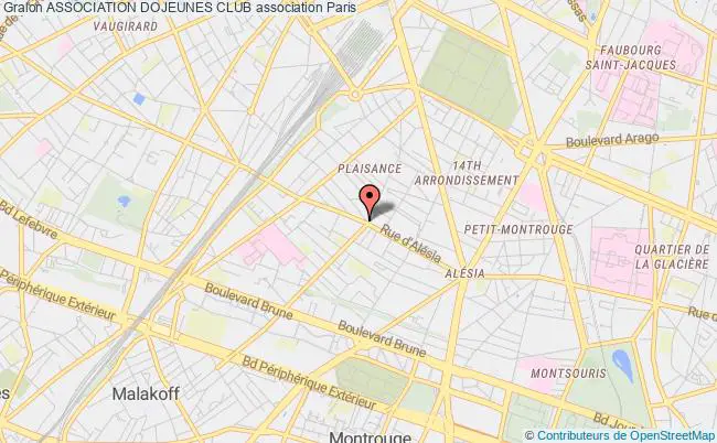 plan association Association Dojeunes Club Paris 14e