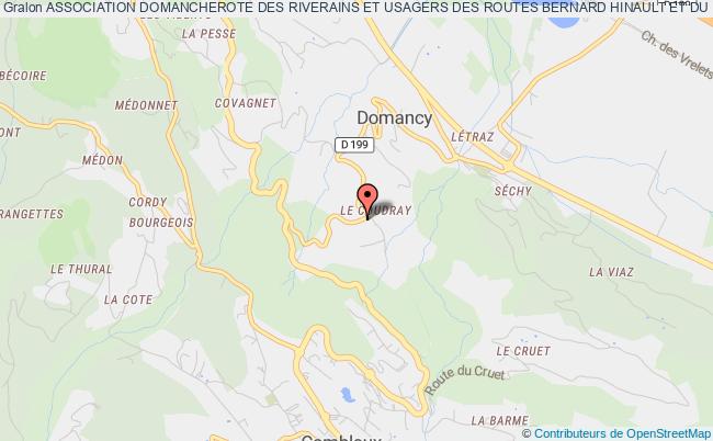plan association Association Domancherote Des Riverains Et Usagers Des Routes Bernard Hinault Et Du Cruet Domancy