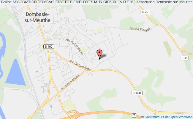 plan association Association Dombasloise Des Employes Municipaux  (a.d.e.m.) Dombasle-sur-Meurthe