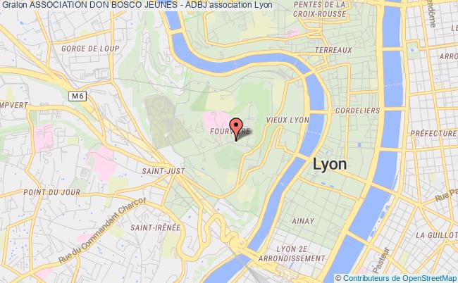 plan association Association Don Bosco Jeunes - Adbj Lyon 5e Arrondissement