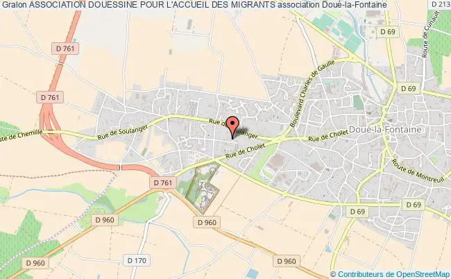 plan association Association Douessine Pour L'accueil Des Migrants Doué-en-Anjou