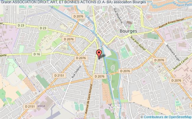 plan association Association Droit, Art, Et Bonnes Actions (d.a- Ba) Bourges