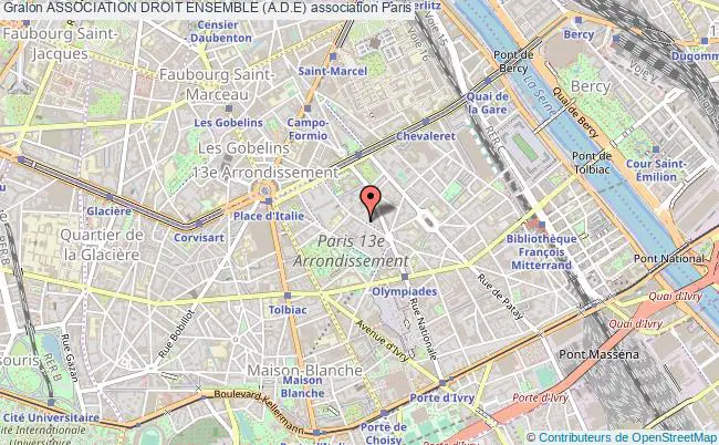 plan association Association Droit Ensemble (a.d.e) PARIS