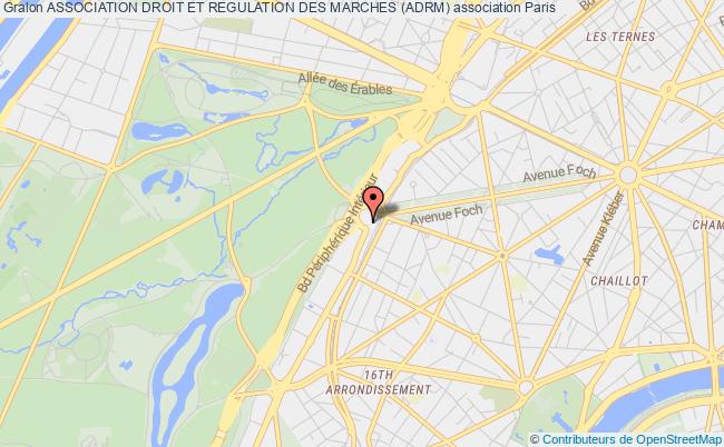 plan association Association Droit Et Regulation Des Marches (adrm) Paris