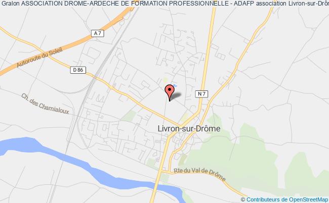 plan association Association Drome-ardeche De Formation Professionnelle - Adafp Livron-sur-Drôme