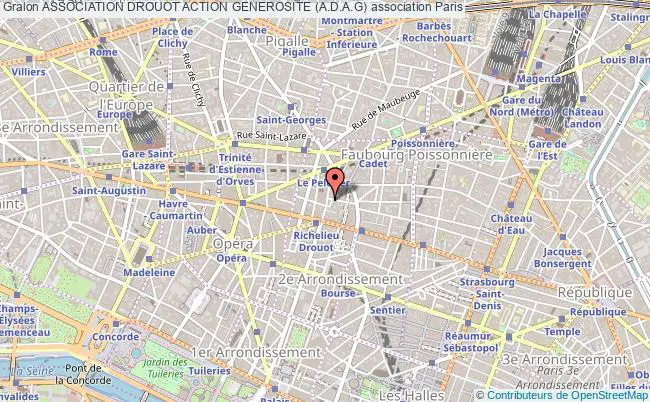 plan association Association Drouot Action Generosite (a.d.a.g) Paris