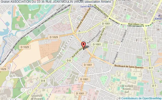 plan association Association Du 33-35 Rue Jean Moulin (arjm) Amiens