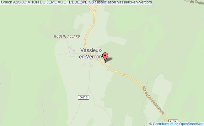 plan association Association Du 3eme Age   L'edelweiss | Vassieux-en-Vercors