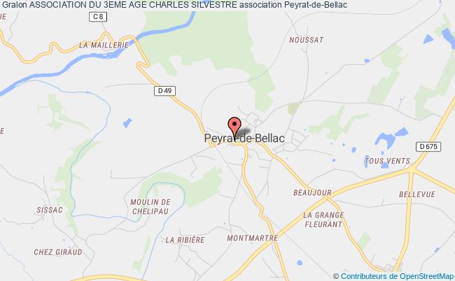 plan association Association Du 3eme Age Charles Silvestre Peyrat-de-Bellac