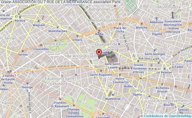 plan association Association Du 7 Rue De La Bienfaisance Paris