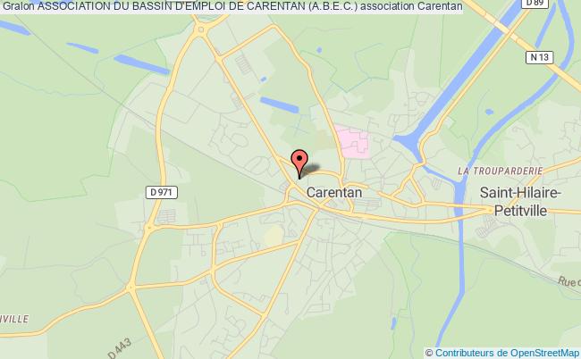 plan association Association Du Bassin D'emploi De Carentan (a.b.e.c.) Carentan