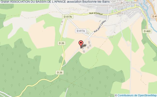 plan association Association Du Bassin De L'apance Bourbonne-les-Bains