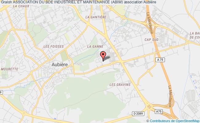 plan association Association Du Bde Industriel Et Maintenance (abim) Aubière