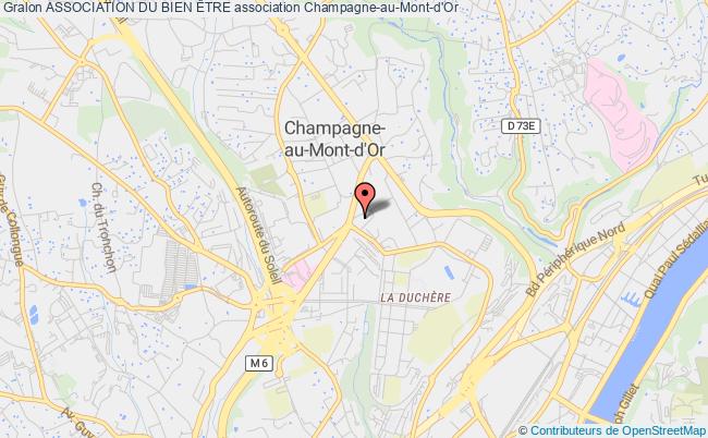 plan association Association Du Bien Être Champagne-au-Mont-d'Or