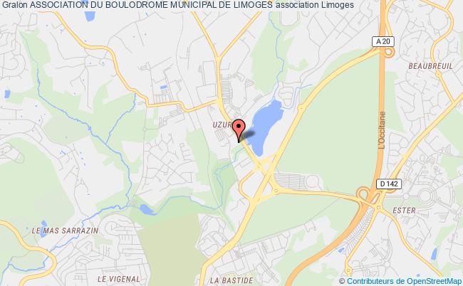 plan association Association Du Boulodrome Municipal De Limoges Limoges