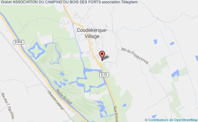 plan association Association Du Camping Du Bois Des Forts Téteghem-Coudekerque-Village