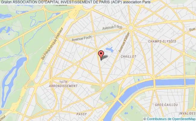 plan association Association Du Capital Investissement De Paris (acip) Paris 16e