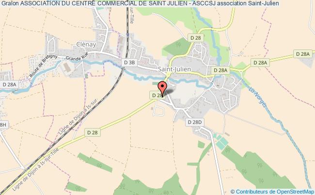 plan association Association Du Centre Commercial De Saint Julien - Asccsj Saint-Julien